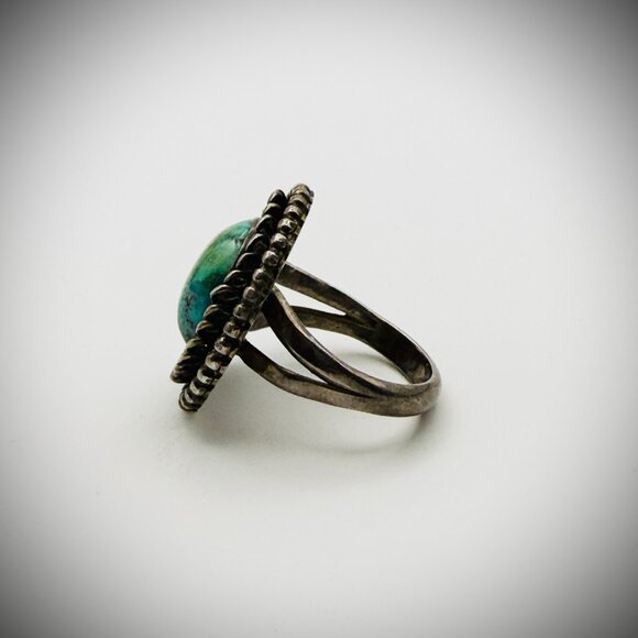 Vintage Sterling Ring — Signed “ER” — Size 6.5, 7g - Picture 4 of 5